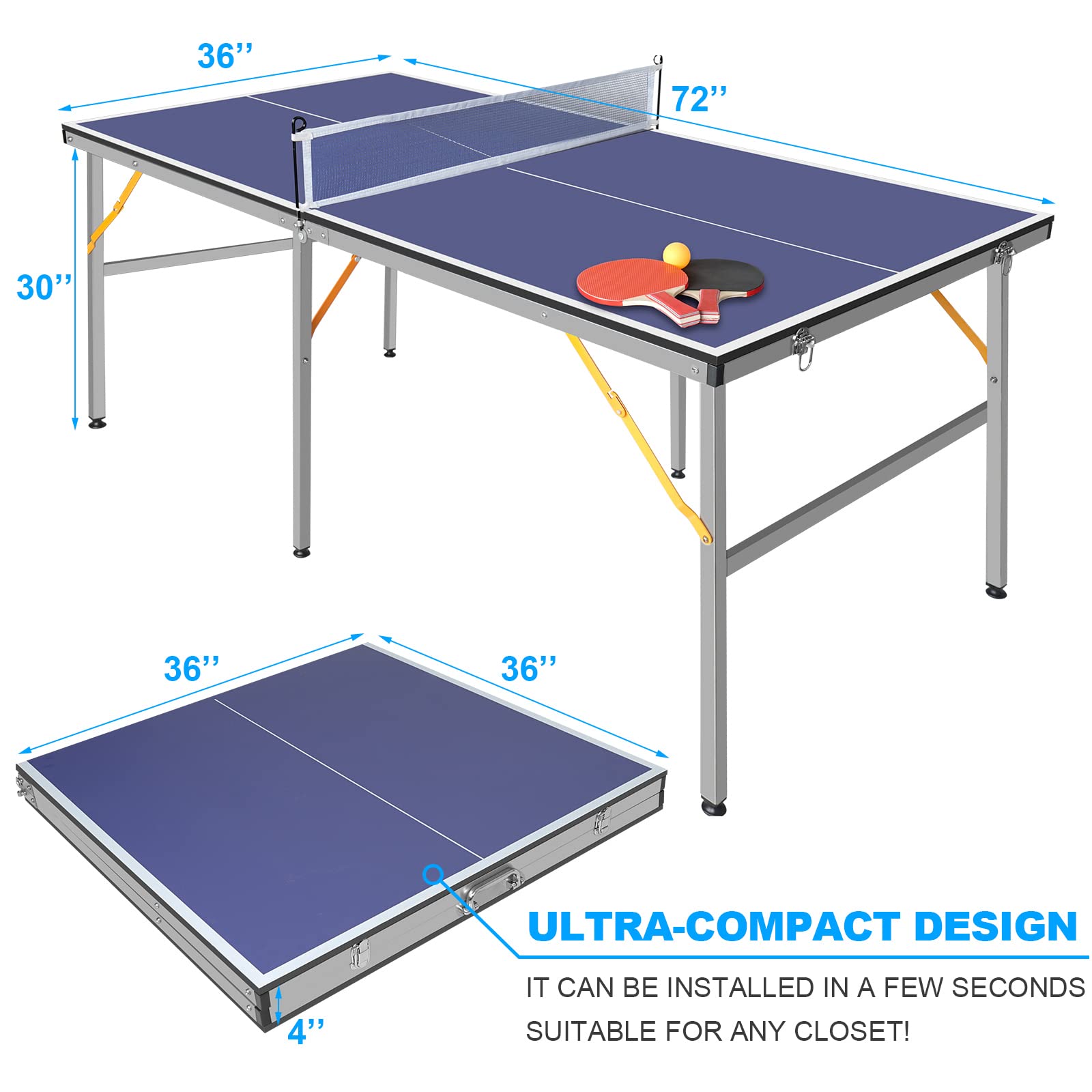 Портативный стол для настольно – обзор и цена Table Tennis Usa Team